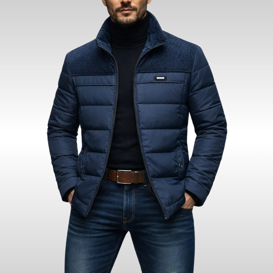 Rainer | Men's Insulated Tech Jacket, Weatherproof Men's Jacket | Bella Blue | Blue