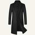 Reid | Men's Tailored Long Coat, Smart Winter Coat | Bella Blue