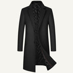 Reid | Men's Tailored Long Coat, Smart Winter Coat | Bella Blue