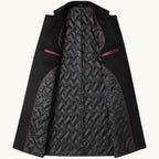 Reid | Men's Tailored Long Coat, Smart Winter Coat | Bella Blue