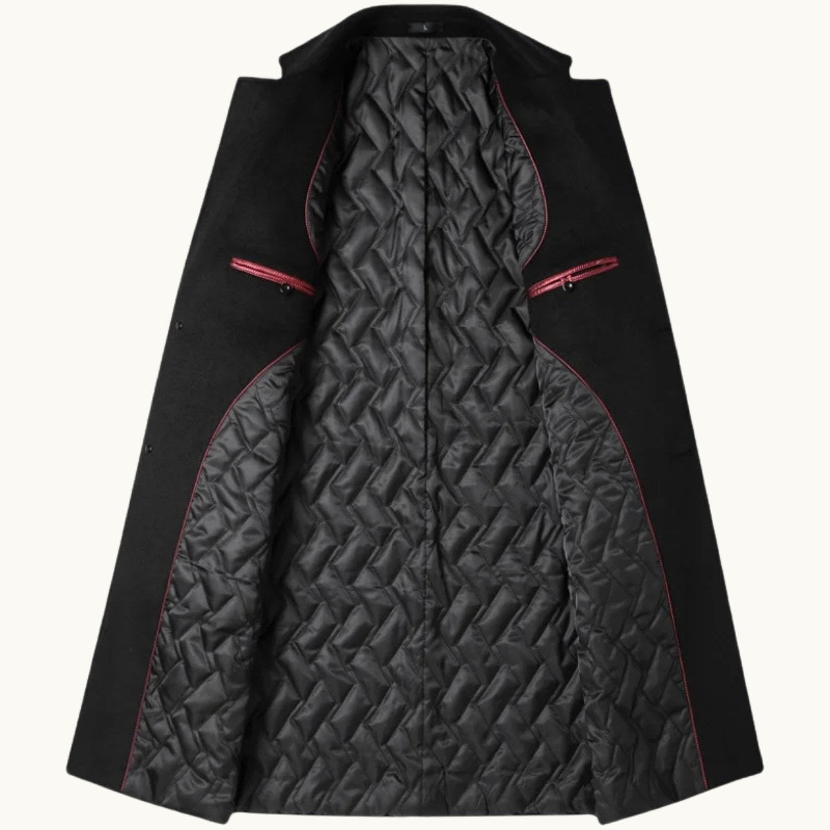 Reid | Men's Tailored Long Coat, Smart Winter Coat | Bella Blue