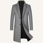 Reid | Men's Tailored Long Coat, Smart Winter Coat | Bella Blue