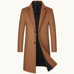 Reid | Men's Tailored Long Coat, Smart Winter Coat | Bella Blue
