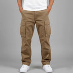 Rhys | Men's Cargo Trousers with Utility Pockets, Straight-Leg Work Trousers | Bella Blue