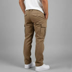 Rhys | Men's Cargo Trousers with Utility Pockets, Straight-Leg Work Trousers | Bella Blue
