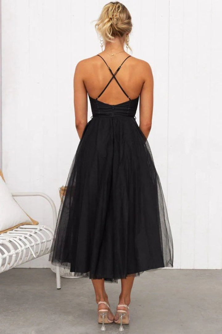 Riley | Women's Elegant Flowing Midi Dress - image 10