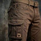 Rolf | Men's Cotton Canvas Trousers with Insulated Lining, Utility Work Trousers | Bella Blue