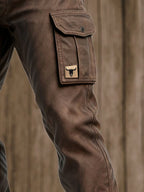 Rolf | Men's Cotton Canvas Trousers with Insulated Lining, Utility Work Trousers | Bella Blue
