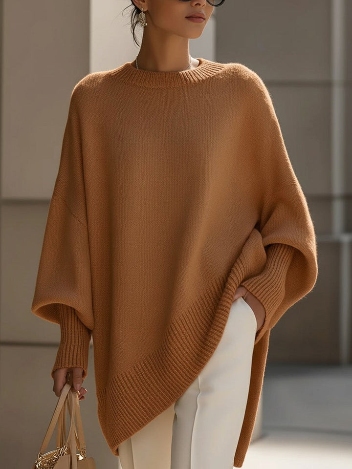 Rosalie | Women's Oversized Knit Sweater, Soft Drape Jumper | Bella Blue
