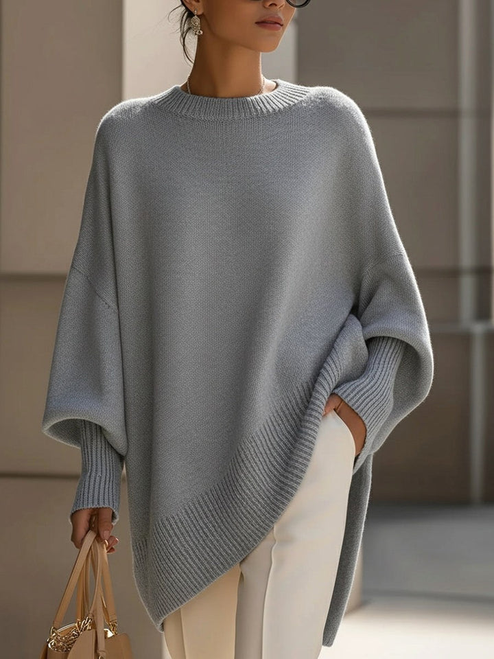 Rosalie | Women's Oversized Knit Sweater, Soft Drape Jumper | Bella Blue