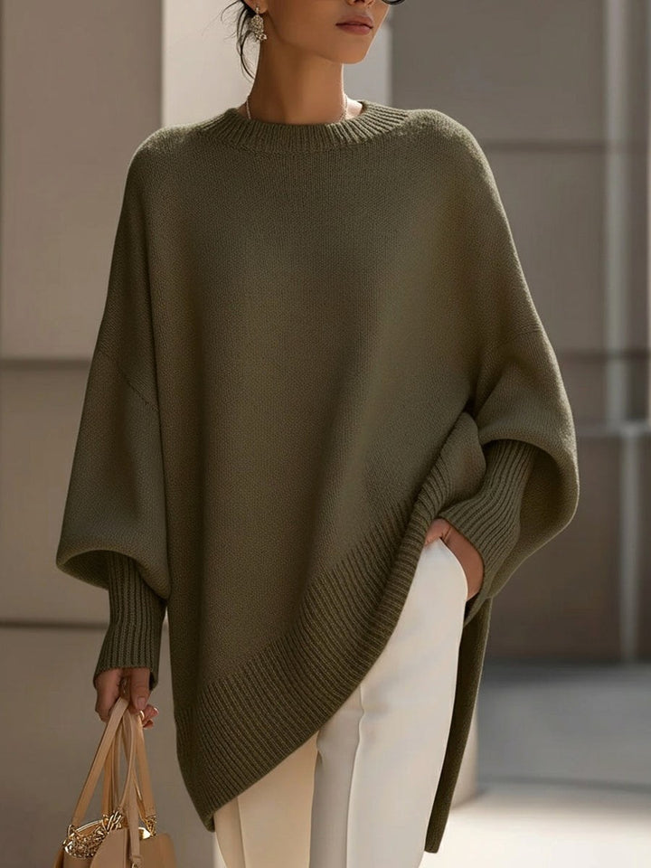 Rosalie | Women's Oversized Knit Sweater, Soft Drape Jumper | Bella Blue