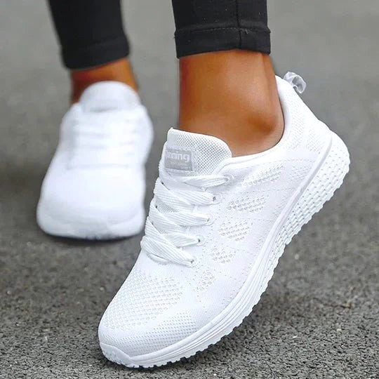 Rose | Women's Orthopaedic Trainers with Supportive Sole, Comfortable Walking Trainers | Bella Blue