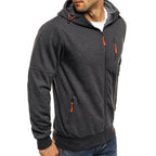 Ross | Men's Zip-Up Hoodie, Relaxed-Fit Autumn Jumper | Bella Blue