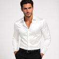 Rowan | Men's Long-Sleeve Shirt with Button Front, Smart Casual Dress Shirt | Bella Blue