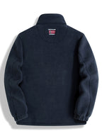 Rudolf | Men's Fleece Jacket with Collar, Outdoor Fleece Jacket | Bella Blue | Grey