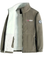 Rudolf | Men's Fleece Jacket with Collar, Outdoor Fleece Jacket | Bella Blue | Dark Blue
