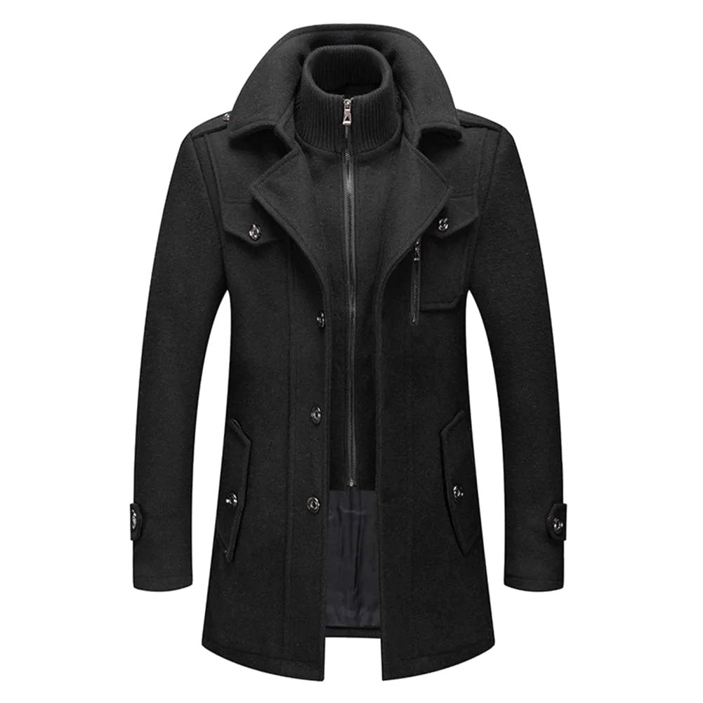 Rupert | Men's Classic Two-Piece Coat, Tailored Overcoat | Bella Blue