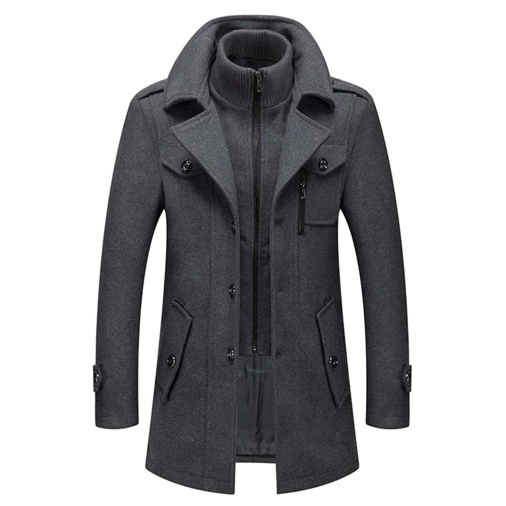 Rupert | Men's Classic Two-Piece Coat, Tailored Overcoat | Bella Blue
