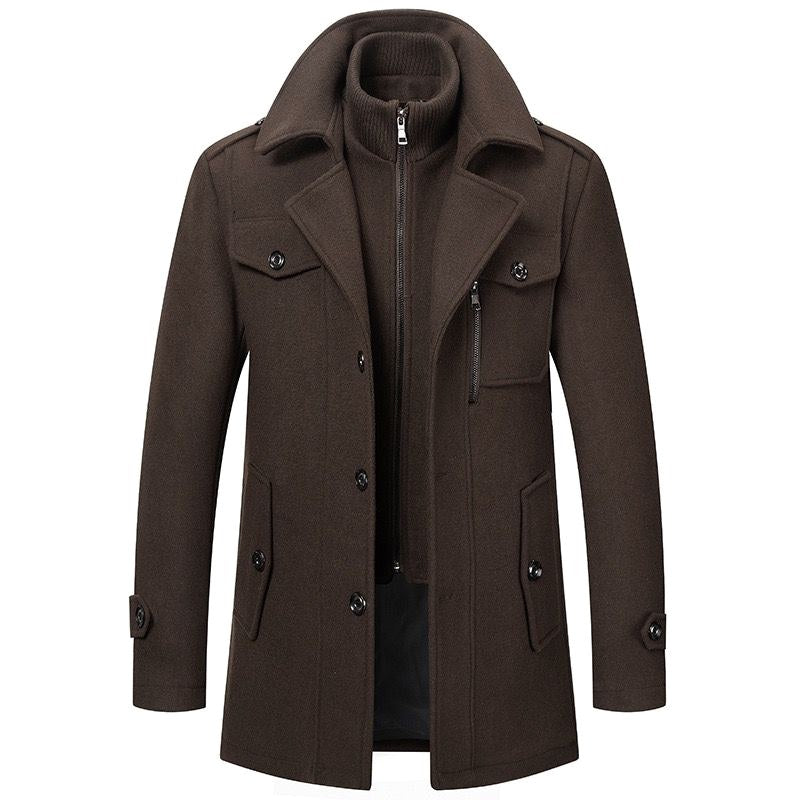 Rupert | Men's Classic Two-Piece Coat, Tailored Overcoat | Bella Blue