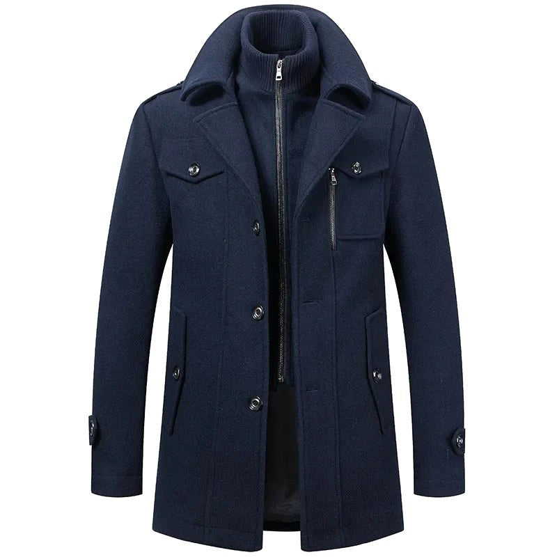 Rupert | Men's Classic Two-Piece Coat, Tailored Overcoat | Bella Blue
