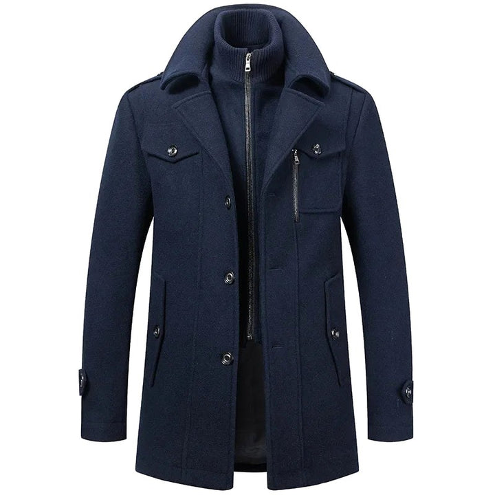 Rupert | Men's Classic Two-Piece Coat, Tailored Overcoat | Bella Blue