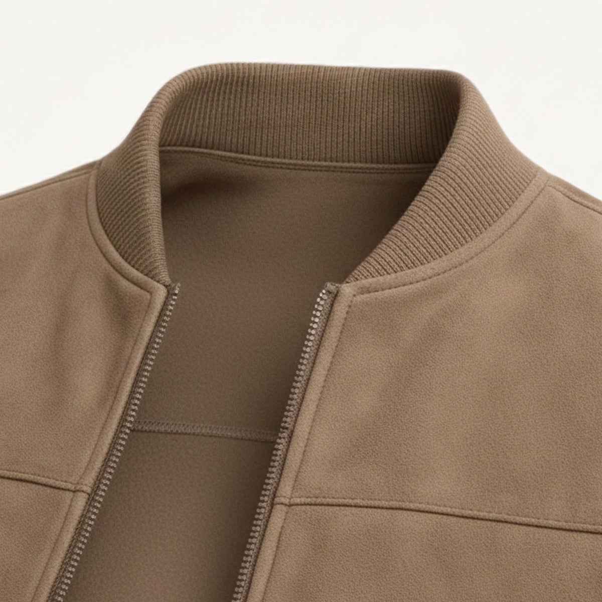 Ryan | Men's Suede Bomber Jacket, Tailored Autumn Jacket | Bella Blue | Blue