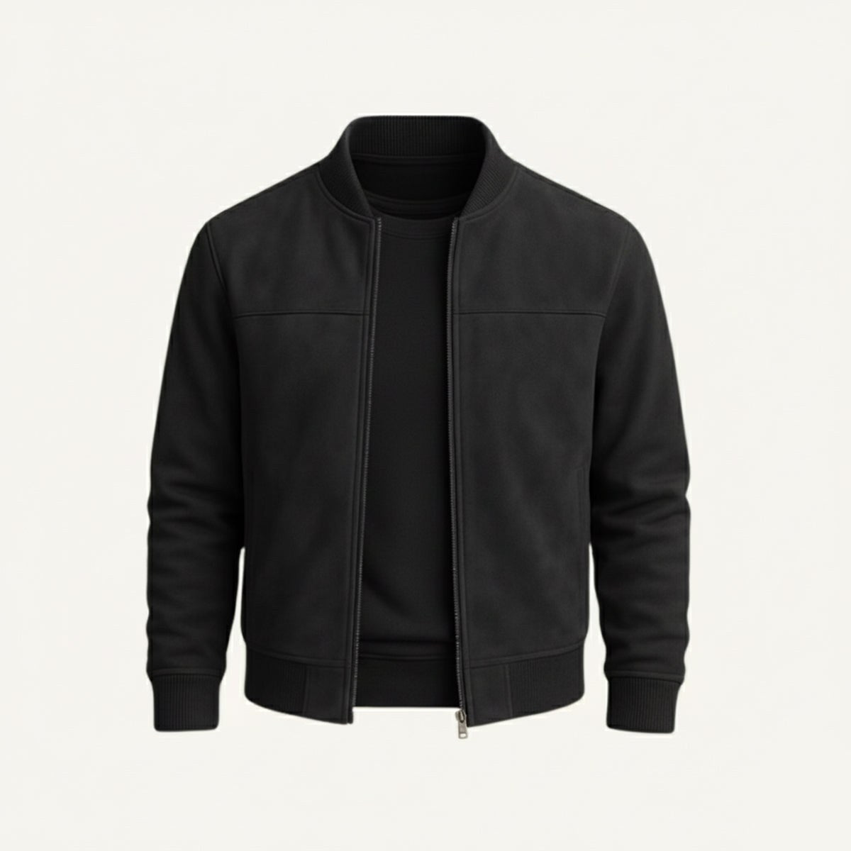 Ryan | Men's Suede Bomber Jacket, Tailored Autumn Jacket | Bella Blue