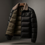 Ryan | Women's Quilted Puffer Jacket, Weather-Resistant Autumn Coat | Bella Blue | Black