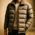 Ryan | Women's Quilted Puffer Jacket, Weather-Resistant Autumn Coat | Bella Blue