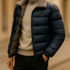 Ryan | Women's Quilted Puffer Jacket, Weather-Resistant Autumn Coat | Bella Blue