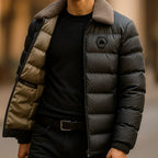 Ryan | Women's Quilted Puffer Jacket, Weather-Resistant Autumn Coat | Bella Blue