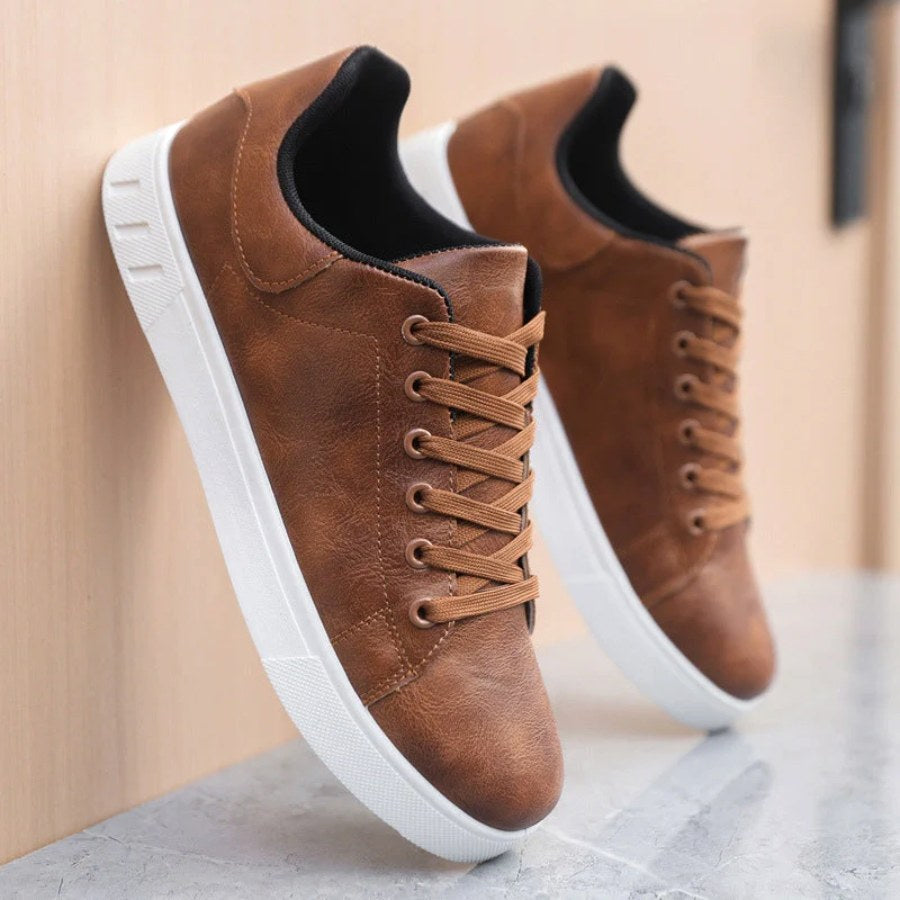 Scott | Men's Lace-Up Trainers, Low-Top Orthopedic Trainers | Bella Blue