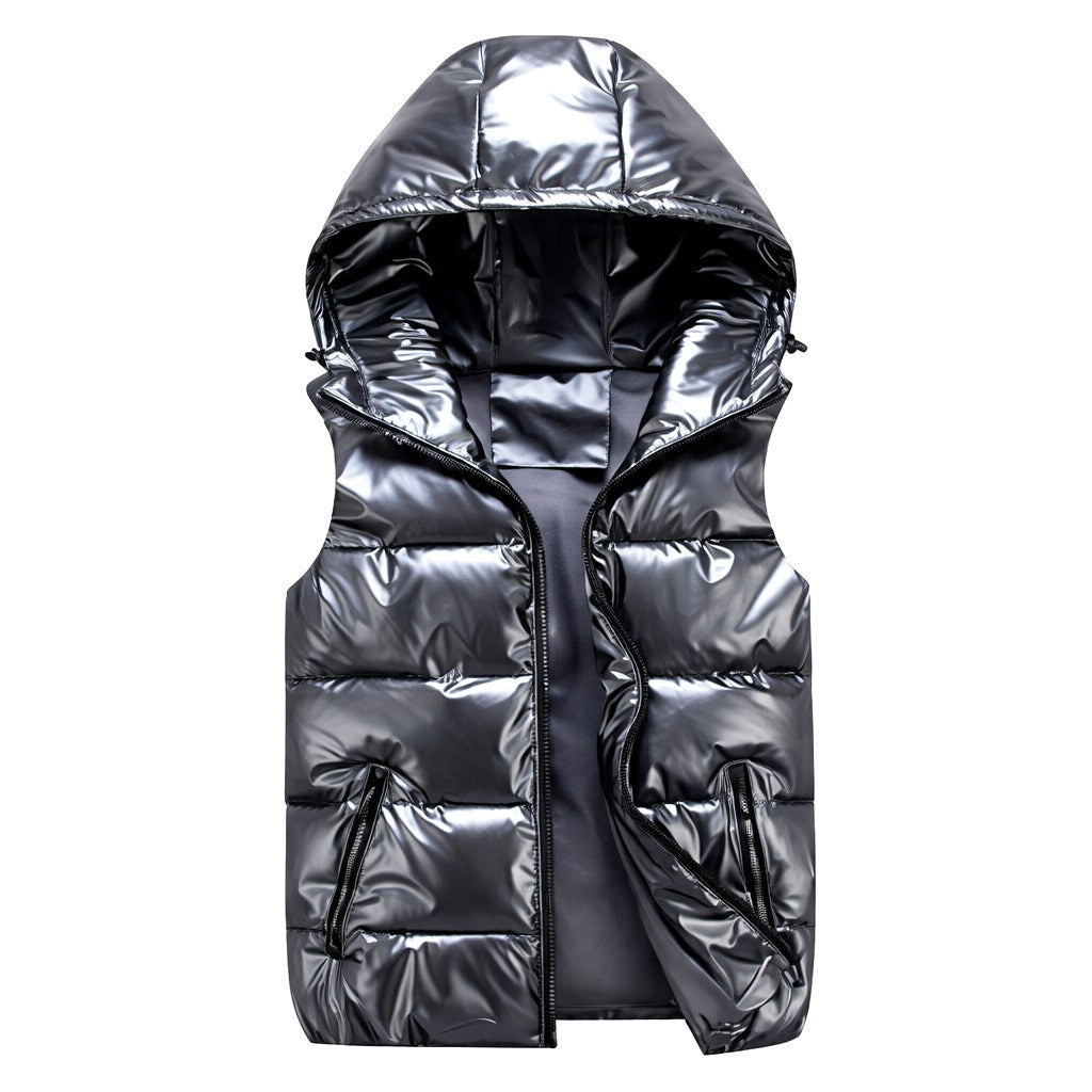 Scott | Men's Lightweight Hooded Gilet, Urban-Style Padded Gilet | Bella Blue