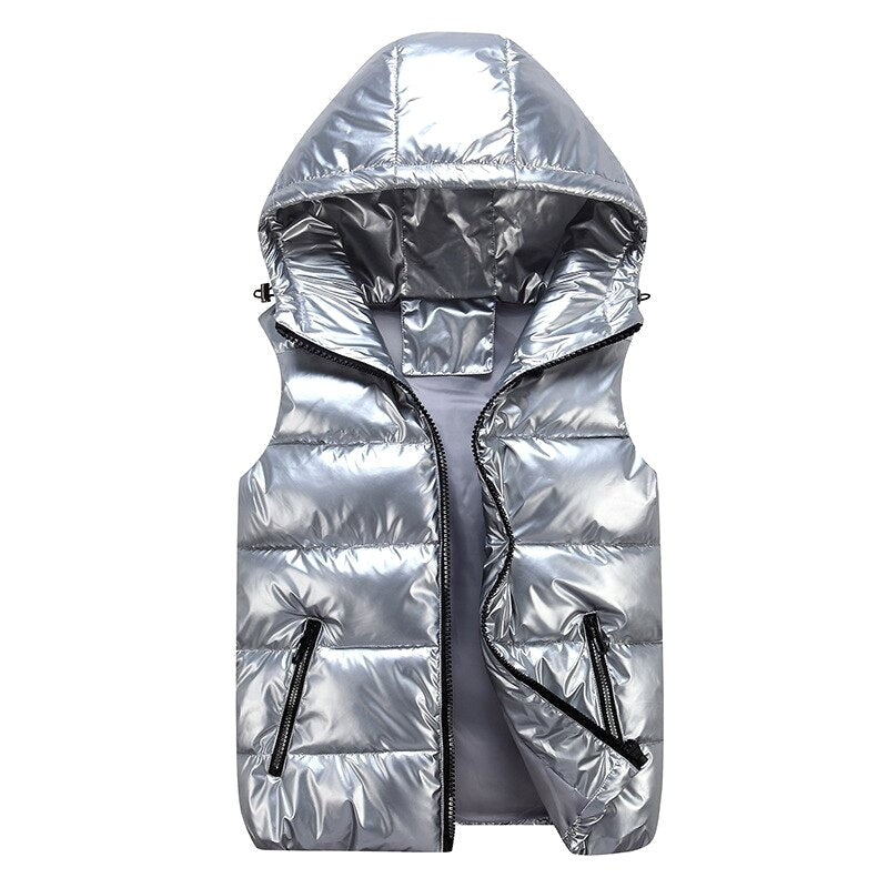 Scott | Men's Lightweight Hooded Gilet, Urban-Style Padded Gilet | Bella Blue