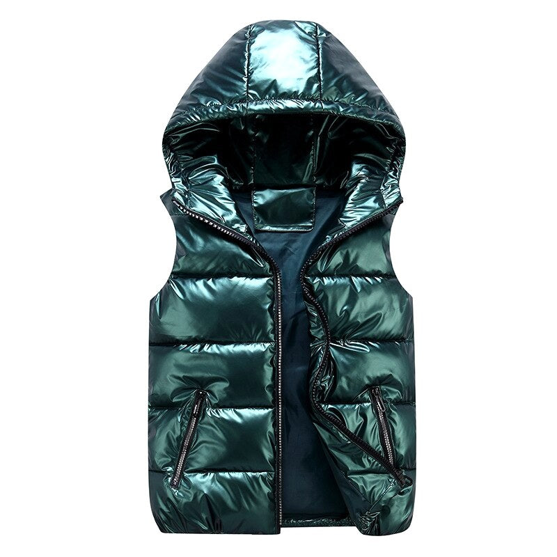Scott | Men's Lightweight Hooded Gilet, Urban-Style Padded Gilet | Bella Blue