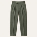Shane | Men's High Waist Double Pleated Trousers, Tailored Formal Trousers | Bella Blue