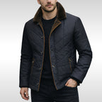 Shane | Men's Padded Jacket with Soft Lining, Lightweight Insulated Coat | Bella Blue | Brown