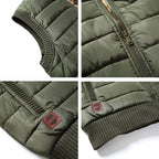 Shane | Men's Quilted Gilet with Fur Lining, Insulated Autumn Gilet | Bella Blue