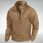 Siegfried | Men's Zip Jumper with Relaxed Cut, Versatile Jumper | Bella Blue | Navy Blue