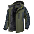 Simon | Men's Warm Wind- and Waterproof Winter Jacket, Insulated Autumn Jacket | Bella Blue | Green