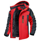 Simon | Men's Warm Wind- and Waterproof Winter Jacket, Insulated Autumn Jacket | Bella Blue | Green