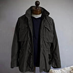 Simon | Men's Military Field Jacket, Adjustable Drawstring Outdoor Jacket | Bella Blue