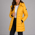 Sophie | Women's Hooded Puffer Jacket, Lightweight Insulated Winter Coat | Bella Blue