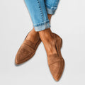 Sophie | Women's Suede Loafers, Cushioned Everyday Shoes | Bella Blue