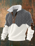Spencer | Men's High-Neck Fleece Jumper, Warm Layering Jumper | Bella Blue