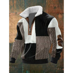 Spencer | Men's High-Neck Fleece Jumper, Warm Layering Jumper | Bella Blue