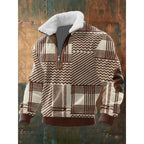 Spencer | Men's High-Neck Fleece Jumper, Warm Layering Jumper | Bella Blue