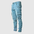 Stuart | Men's Ultra-Stretch Casual Jeans, Slim-Fit Denim Jeans | Bella Blue