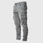 Stuart | Men's Ultra-Stretch Casual Jeans, Slim-Fit Denim Jeans | Bella Blue