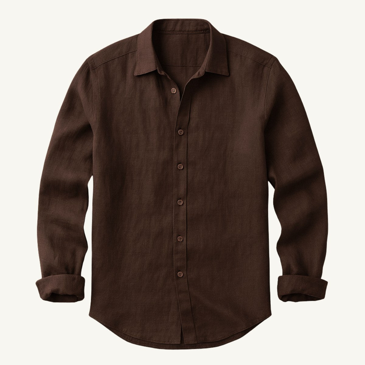 Trevor | Men's Long Sleeve Linen Shirt, Vintage Tailored Shirt | Bella Blue